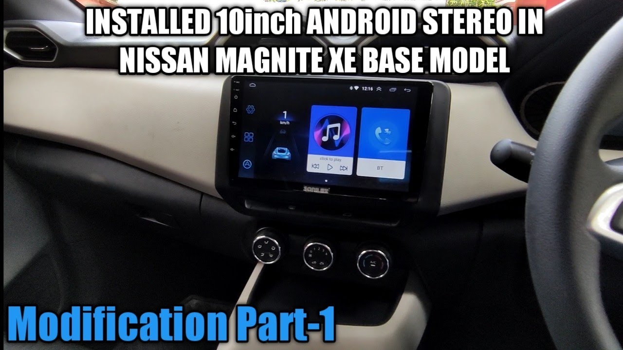 Nissan Magnite XE Base model AUDIO SET-UP/ Magnite base model  Android Stereo installing/ Malayalam