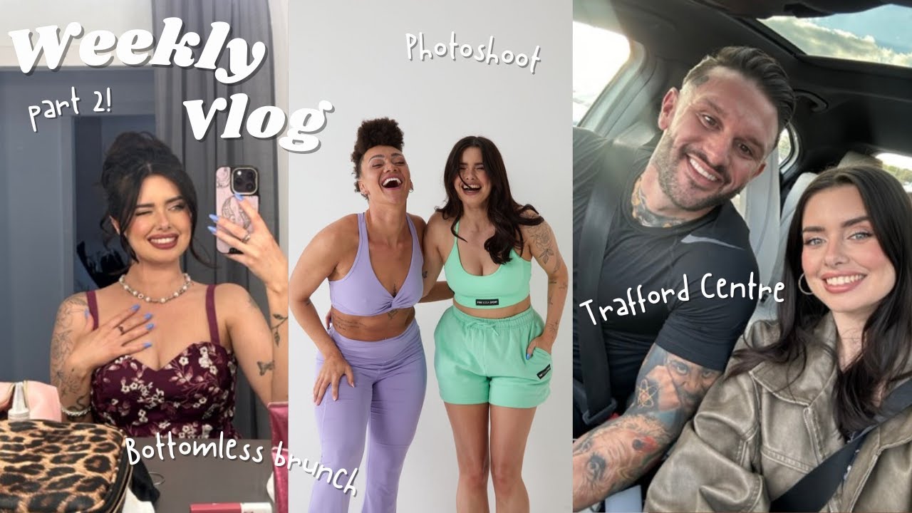 FUN WEEK VLOG!! Trafford Centre, Labubu Unboxing, Photoshoot & Bottomless Brunch