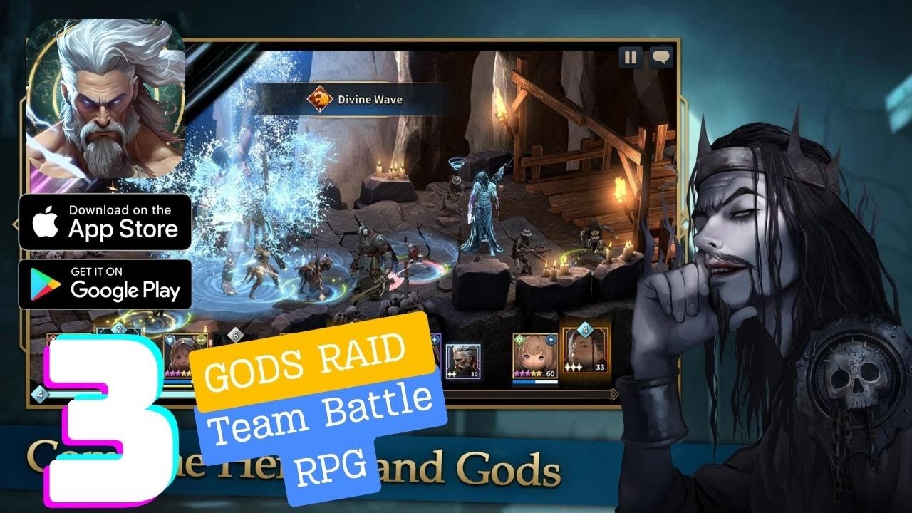 GODS RAID: Team Battle RPG Gameplay Walkthrough - Part 3 (iOS, Android)