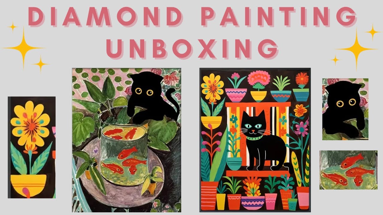 Diamond Painting Unboxing | Black Cats