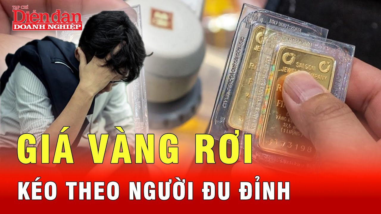 Giá vàng rơi thẳng đứng, người đu đỉnh đang lỗ bao nhiêu? | Tin tức 24h