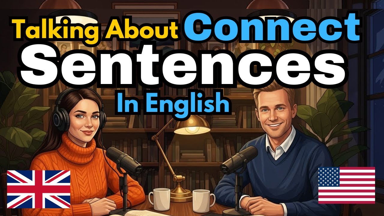How to Connect Sentences in English | Real Conversation Podcast for Beginners