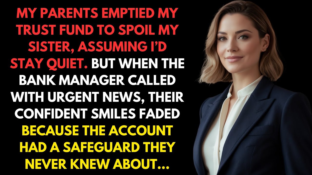 My Parents Gave My Trust Fund To My Sister—The Bank Manager's Call Changed Everything...