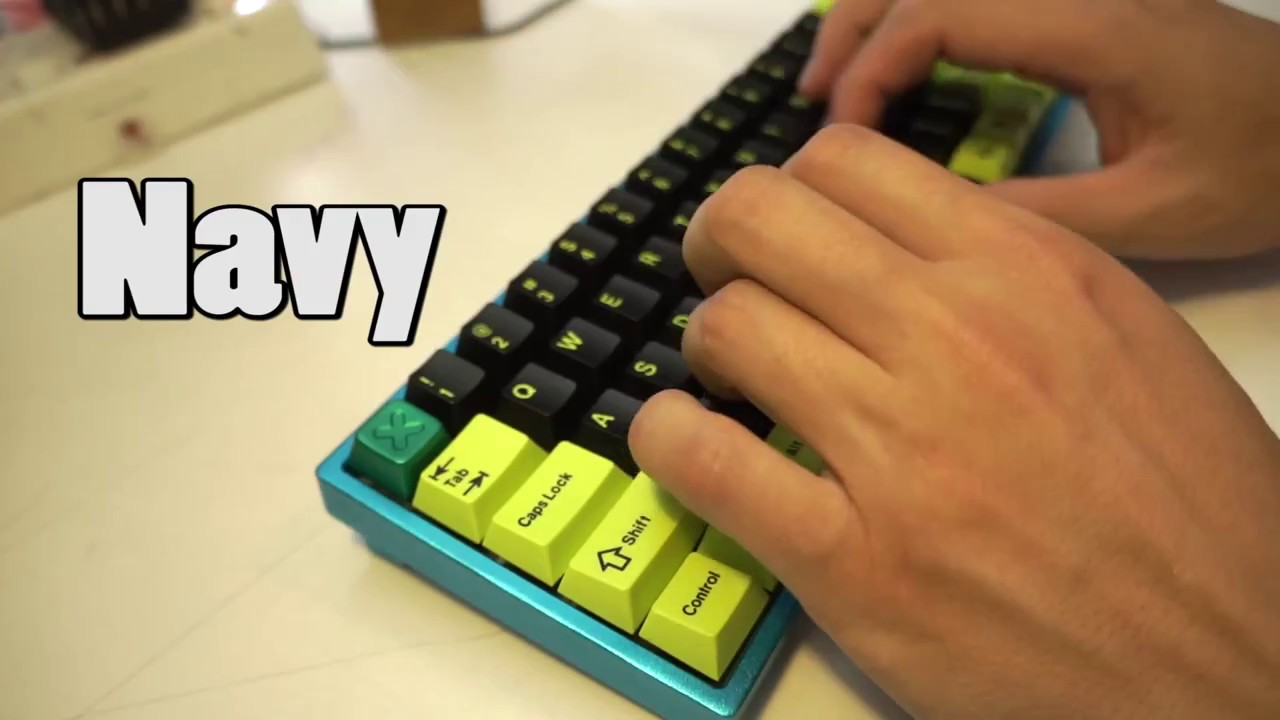 Kailh Navy, Jade, and MX Blue Sound test