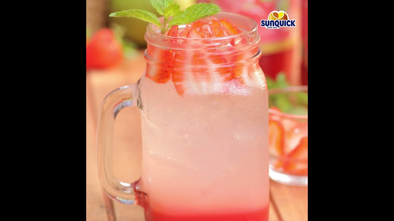 Sunquick Strawberry Mocktail