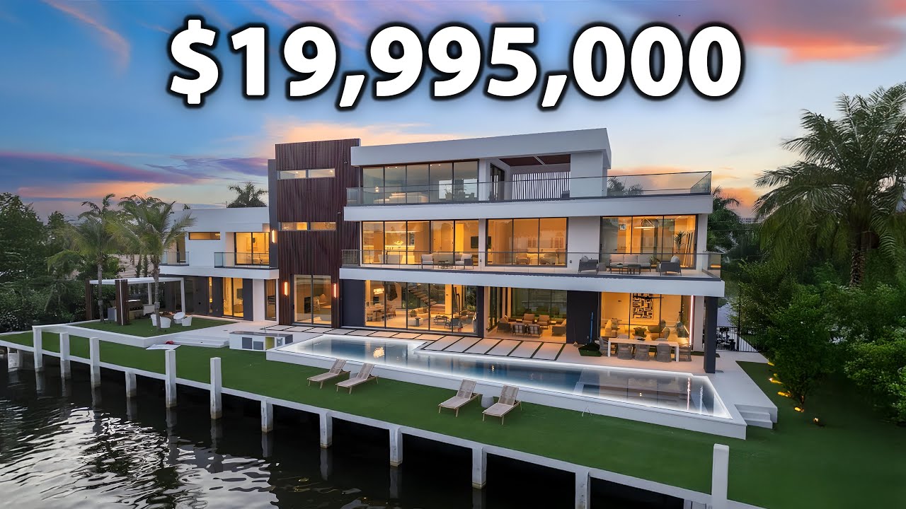 INSIDE a $19,995,000 MEGA MANSION in FORT LAUDERDALE! 150ft+ of Waterfront