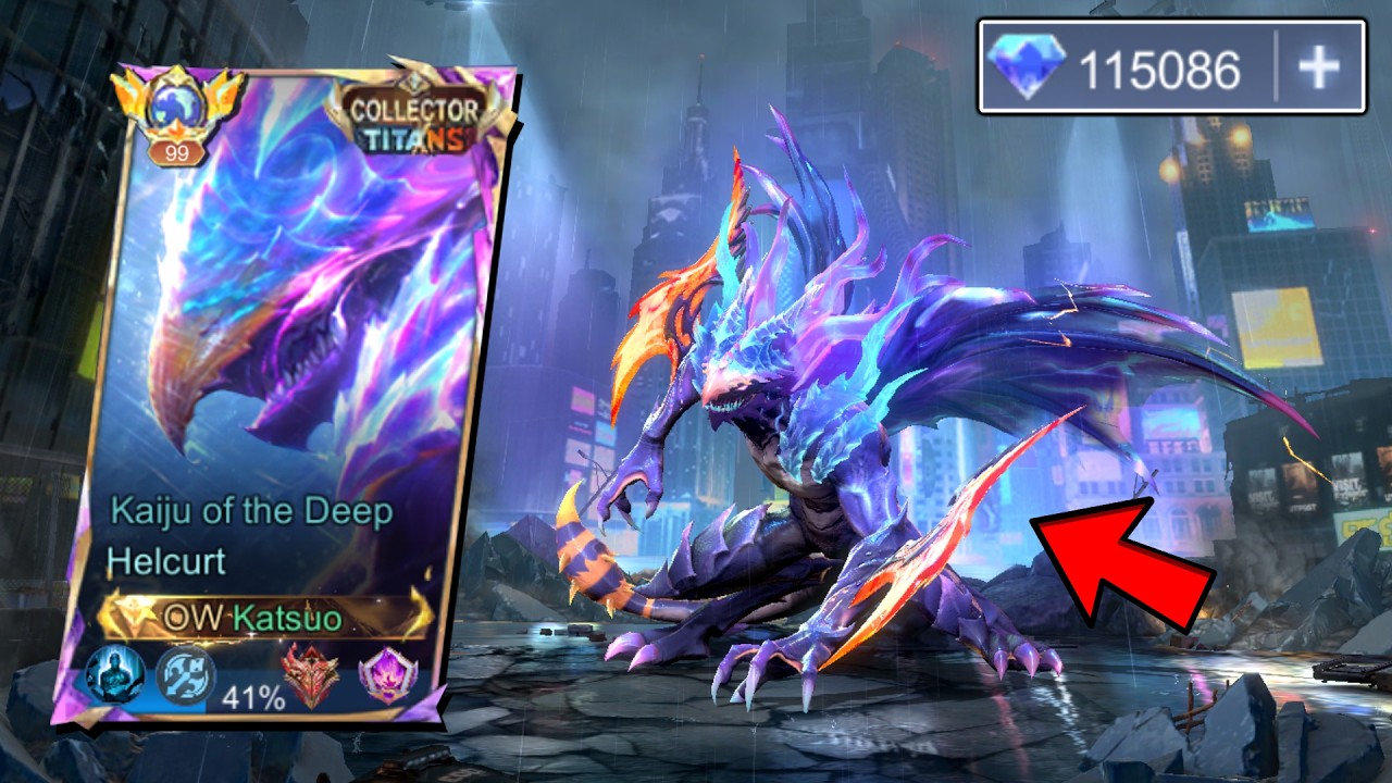 HELCURT KAIJU OF THE DEEP COLLECTOR SKIN IS FINALLY HERE! 😱 | (Best  Collector Skin Ever?) - MLBB