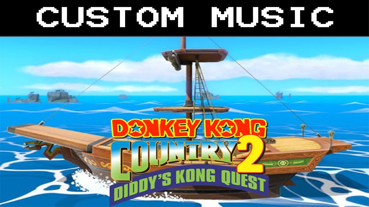 Donkey Kong Country 2's "Lockjaw's saga" in Pirate Ship (Smash Ultimate)