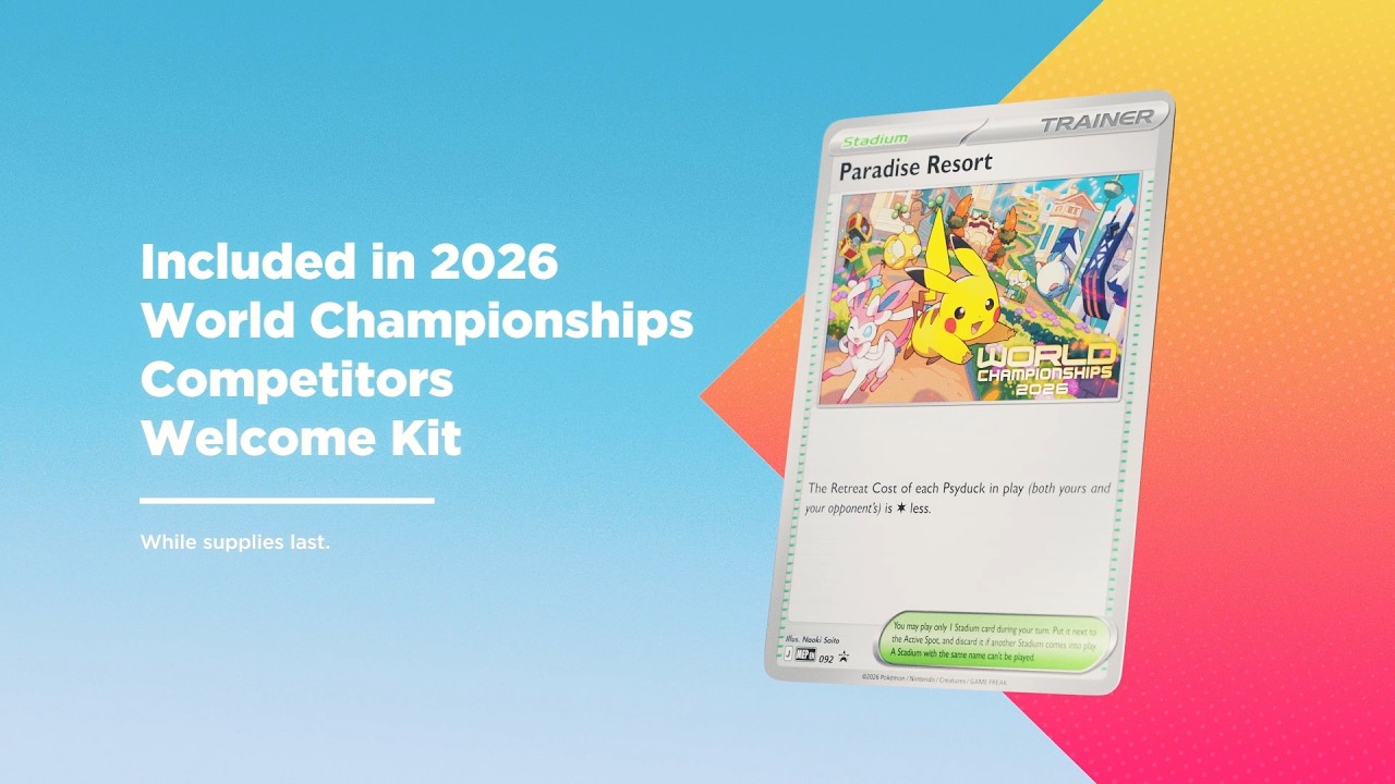 Pikachu Promo Card Reveal | Pok&eacute;monXP & Pok&eacute;mon 2026 World Championships