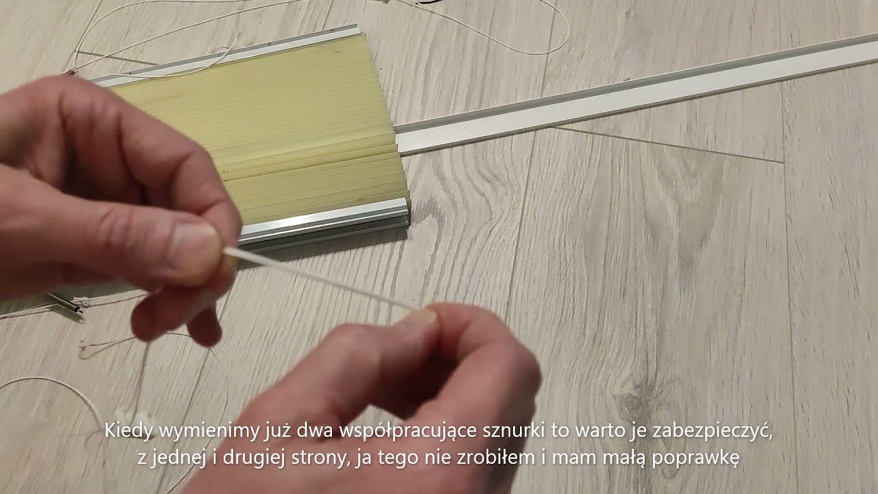 Jak wymienić sznurek w rolecie plisowanej? How to replace the cord in pleated blind?