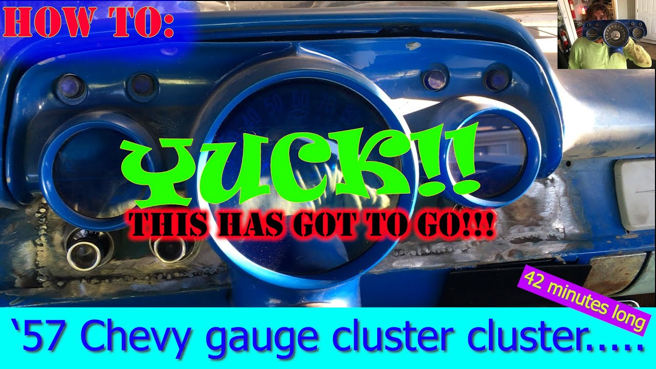 1957 Chevy in Hawaii....HOW TO: '57 Chevy Cluster removal, disassemble and reassemble