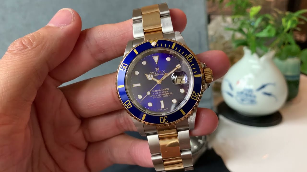 應該係最抵玩既SUB仔，Rolex Submariner 16613 Kashmir Sapphire dial