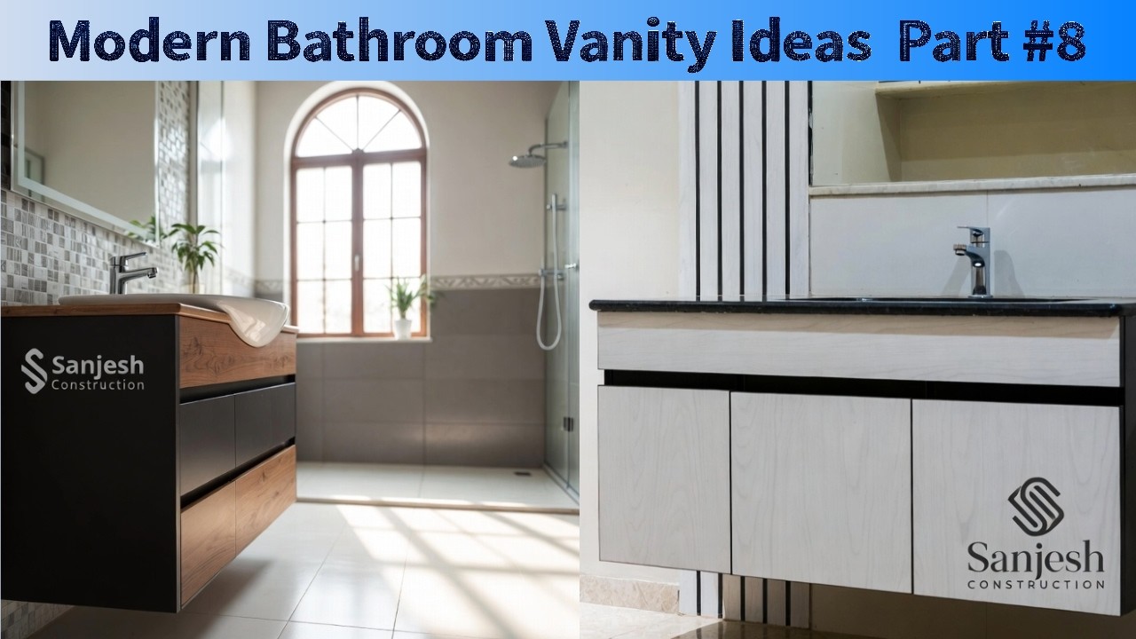 Wash Basin with Cabinet Designs | Modern Bathroom Vanity Ideas | Part 8