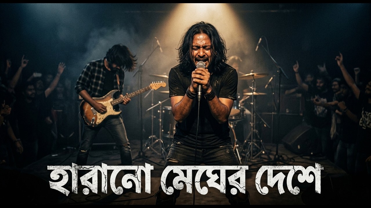 হারানো মেঘের দেশে  | 90s Bangla Rock 2026 | Ganer Dhol