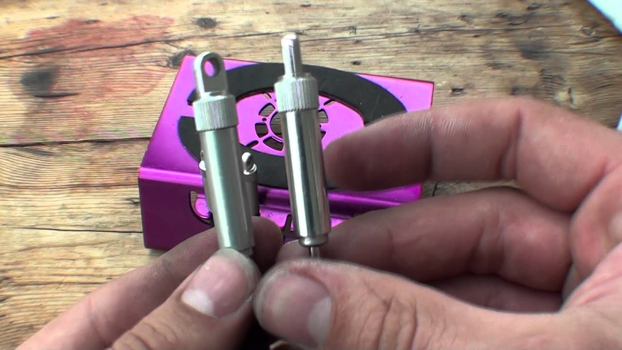 -Tamiya-Bruiser-Vintage- restoration part 3 polishing the shock absorbers