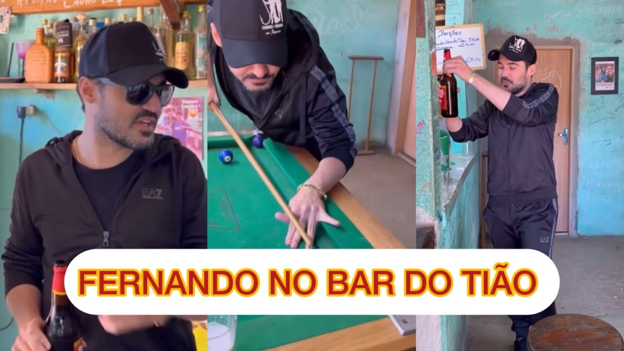 Fernando Zor no bar do “Tião” 