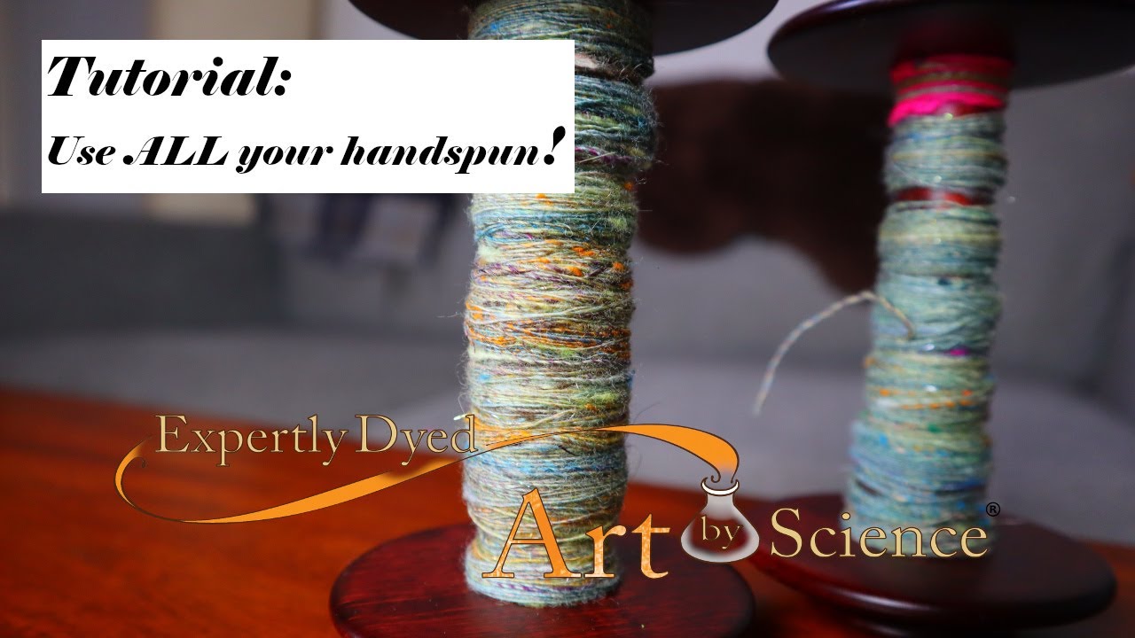 My tip for using up bits of your handspun - Tutorial - Expertly Dyed