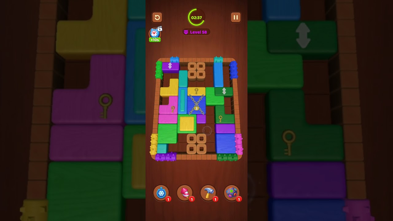 Wood Block Jam - LEVELS 56-60 