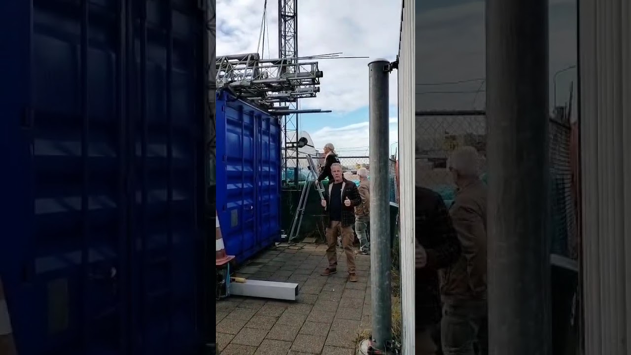 Mast lieren op de open dag 2025, voorwaar een zware klus