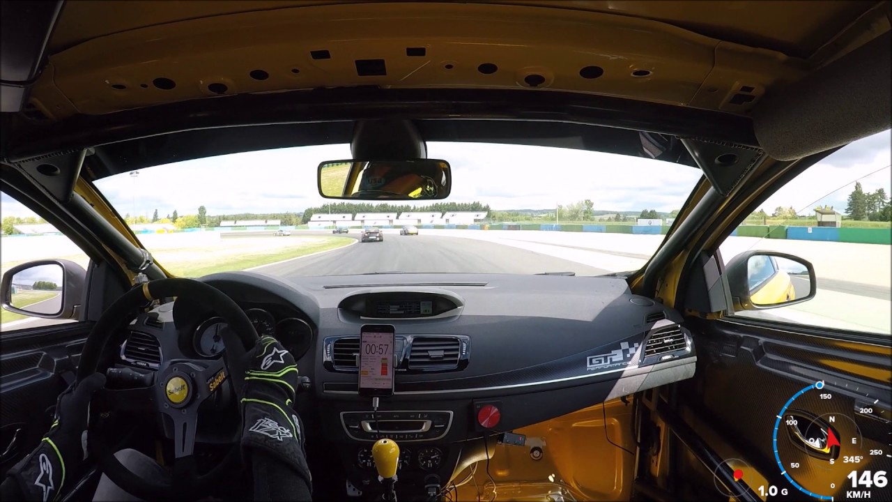 Magny Cours F1 Trackday Megane RS GT Performance 400+ Fun lap with Porsche 997 GT3
