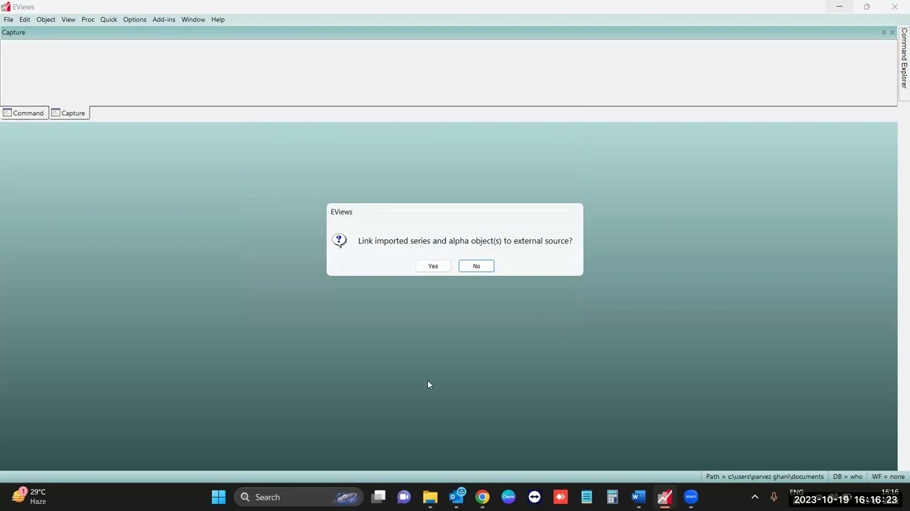 EViews 13 Demo- Numerical Analytics