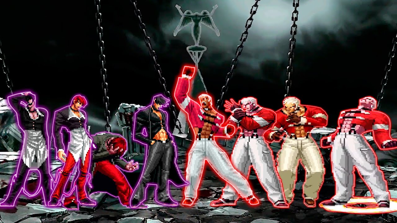 [KOF MUGEN] Iori Yagami Team vs Yashiro Nanakase Team