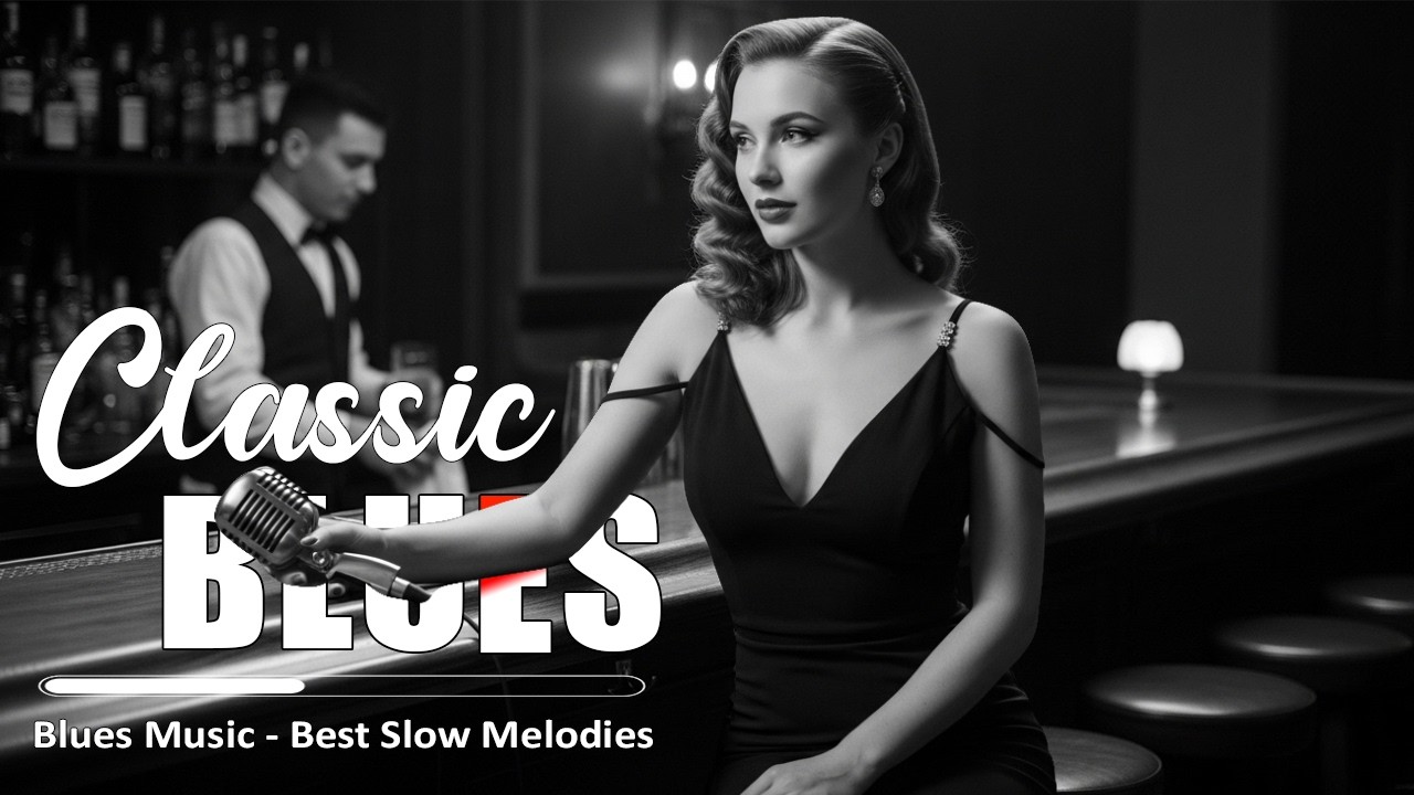 Classic Slow Blues 🎶 Dark and Elegant Blues Music to Escape To