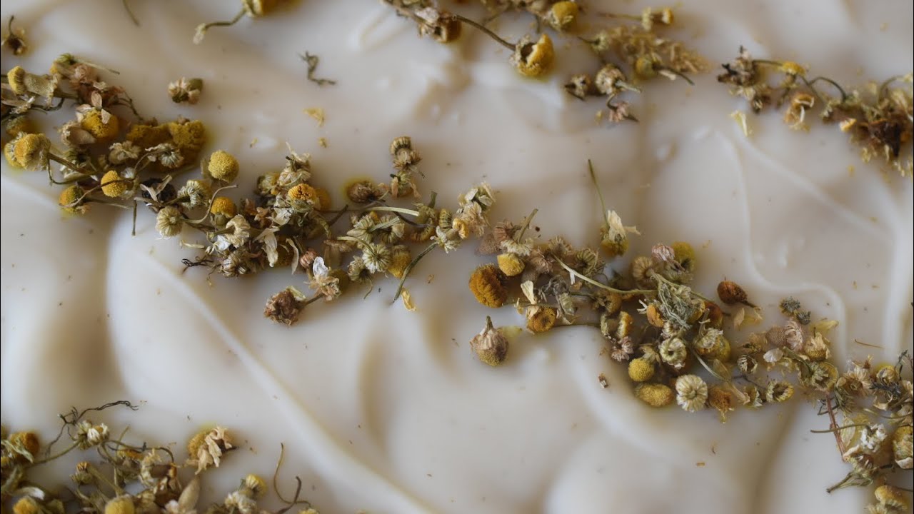 Chamomile Infused Olive Oil Soap Making | Heat Transfer Method