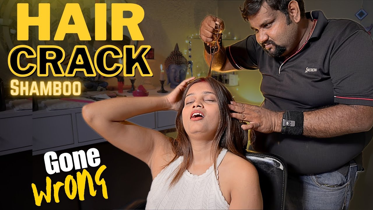 Best Hair Cracking Head Massage ! Shamboo Anxiety Relief Massage ! ASMR For Stress Relief 