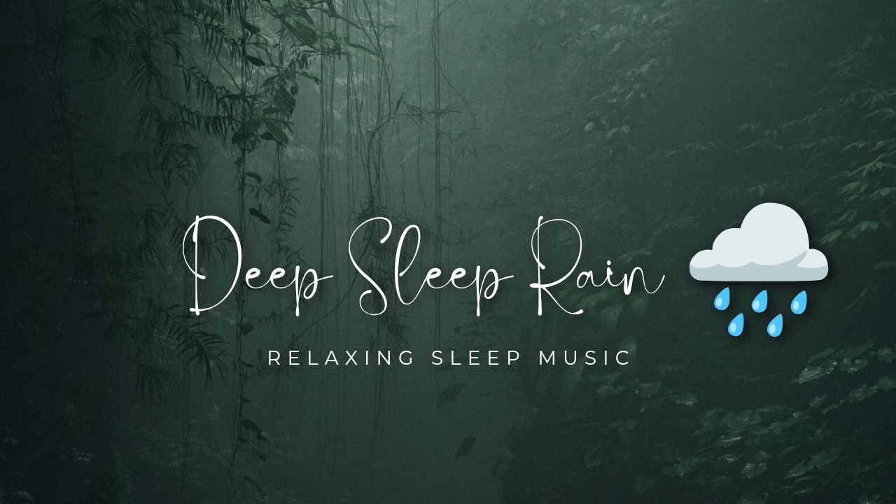 1 Hour 30 Min Relaxing Rain Sounds for Deep Sleep🌧️Heavy Rain Ambience for Study, Relax & Meditation