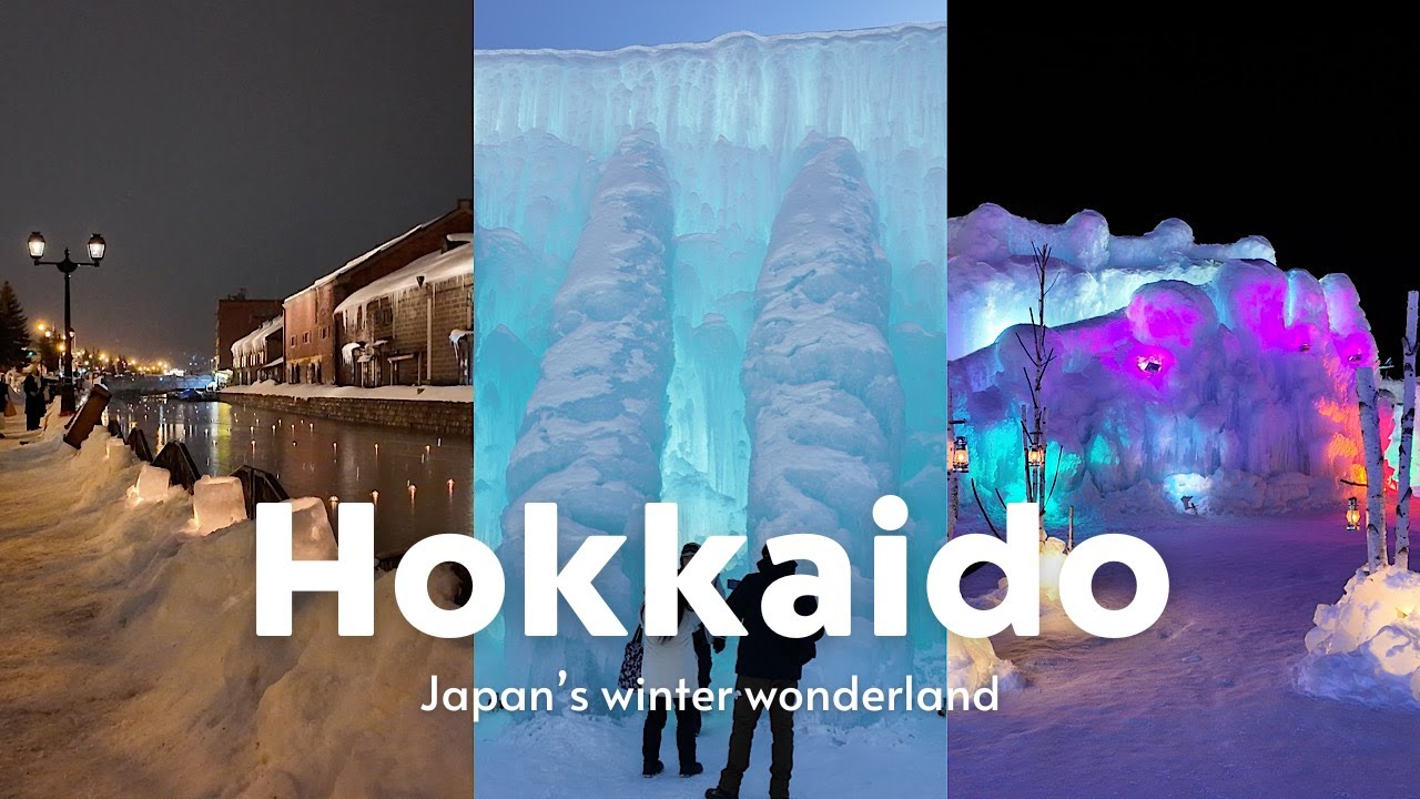 Winter in Hokkaido ❄️ Exploring Otaru & Lake Shikotsu Ice Festival 🕯️ Japan VLOG 📸