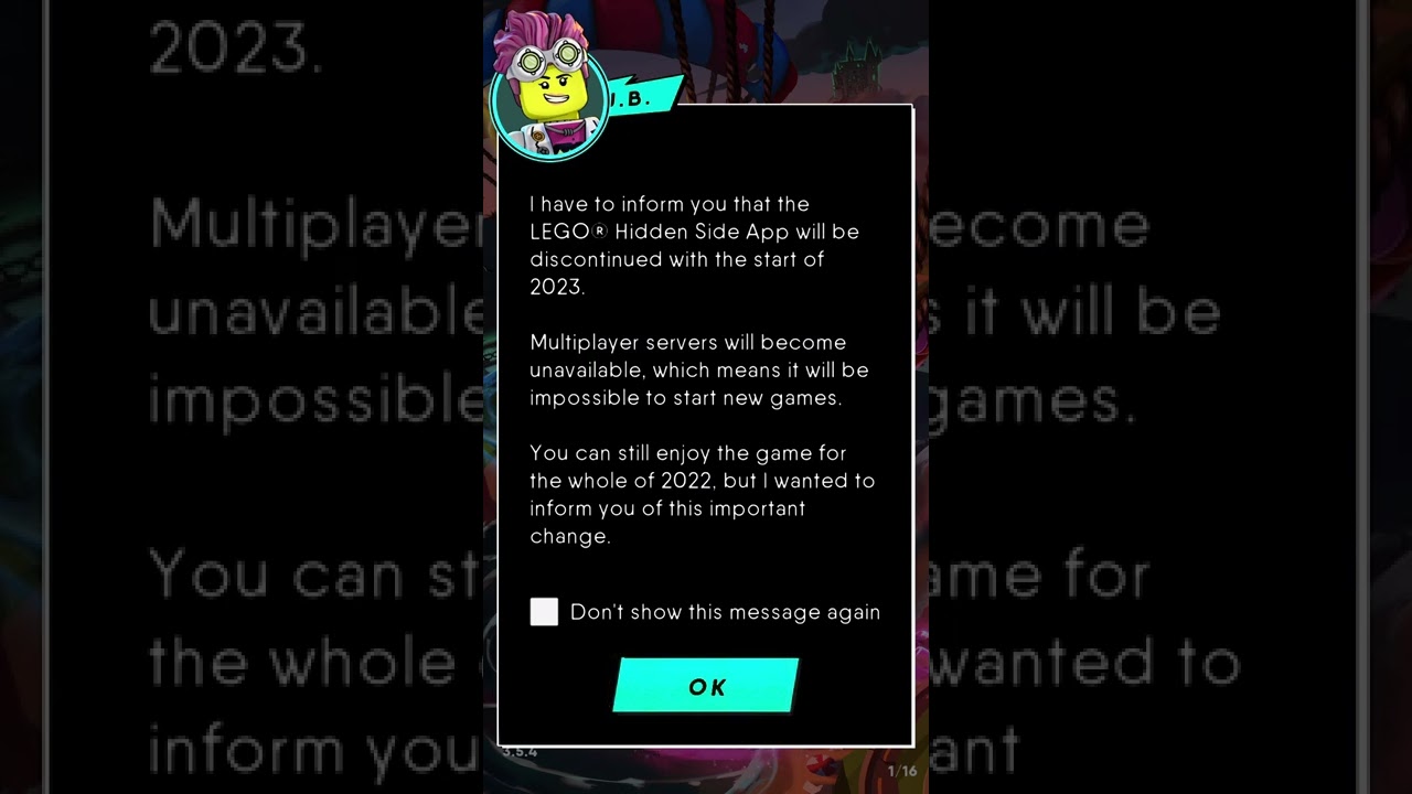 Lego Hidden Side App discontinues in 2023