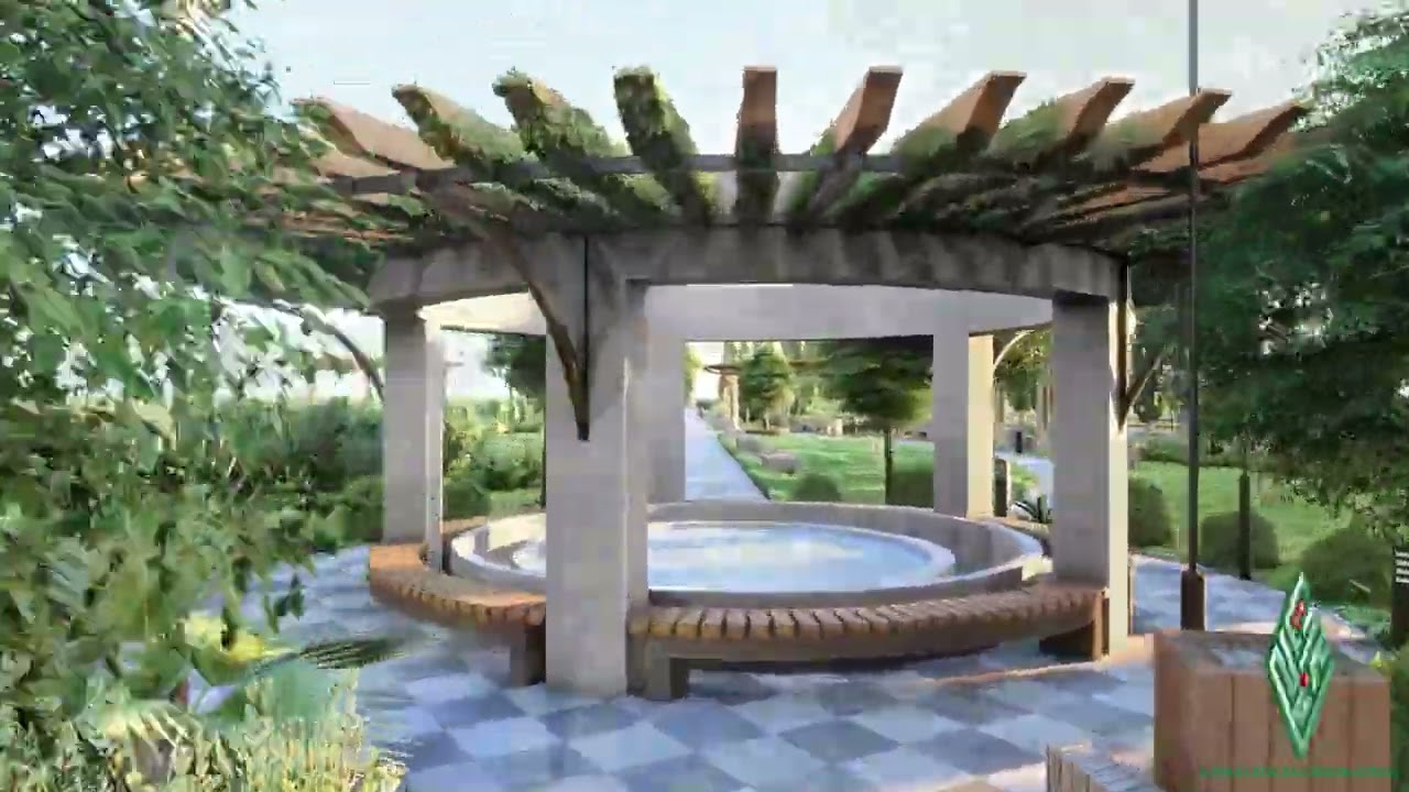 تصميم مهندسي جمعية كفاءات لإعادة الإعمار لحديقة مشفى معرّة النعمان