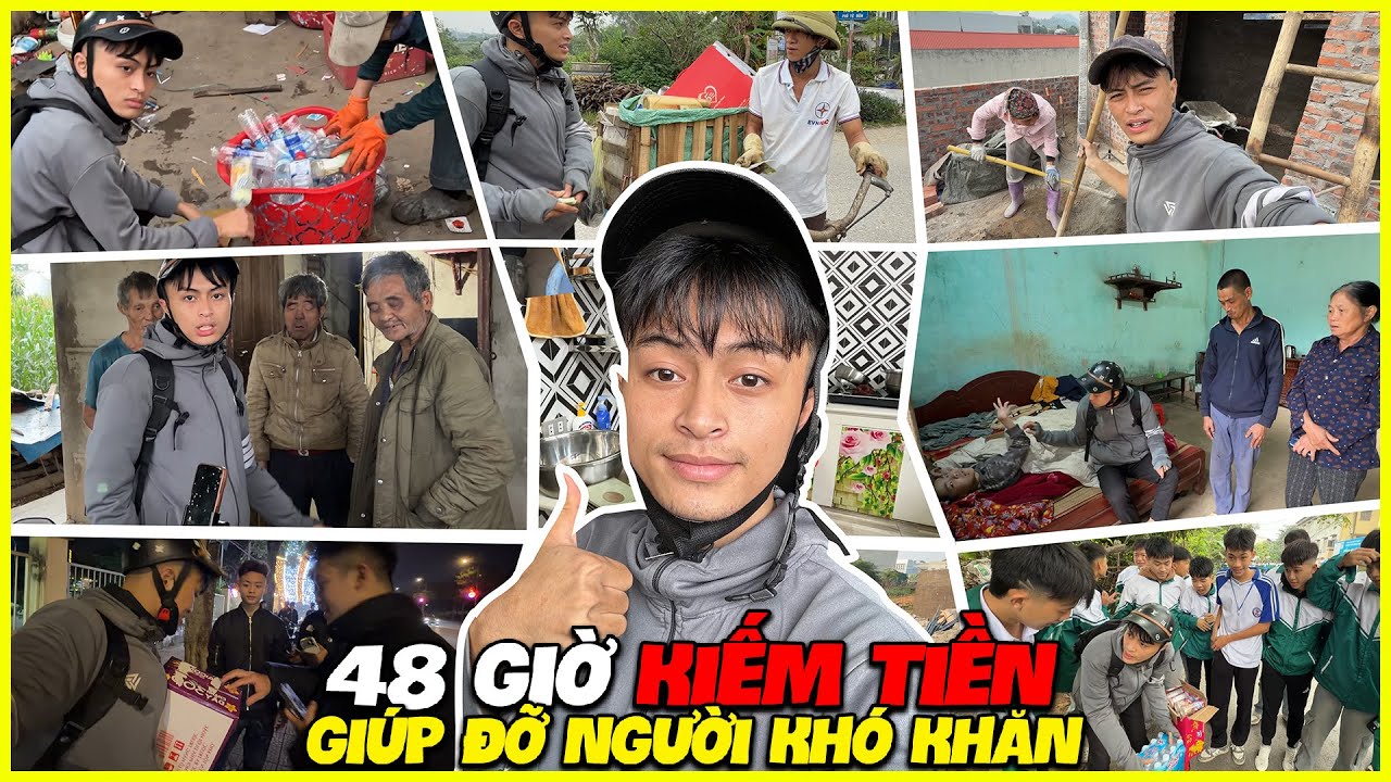 Hoàng MoBi | Hành Trình 48 Giờ “ K.i.ế.m Tiền “ Giúp Đỡ Những Người Có Hoàn Cảnh Khó Khăn 