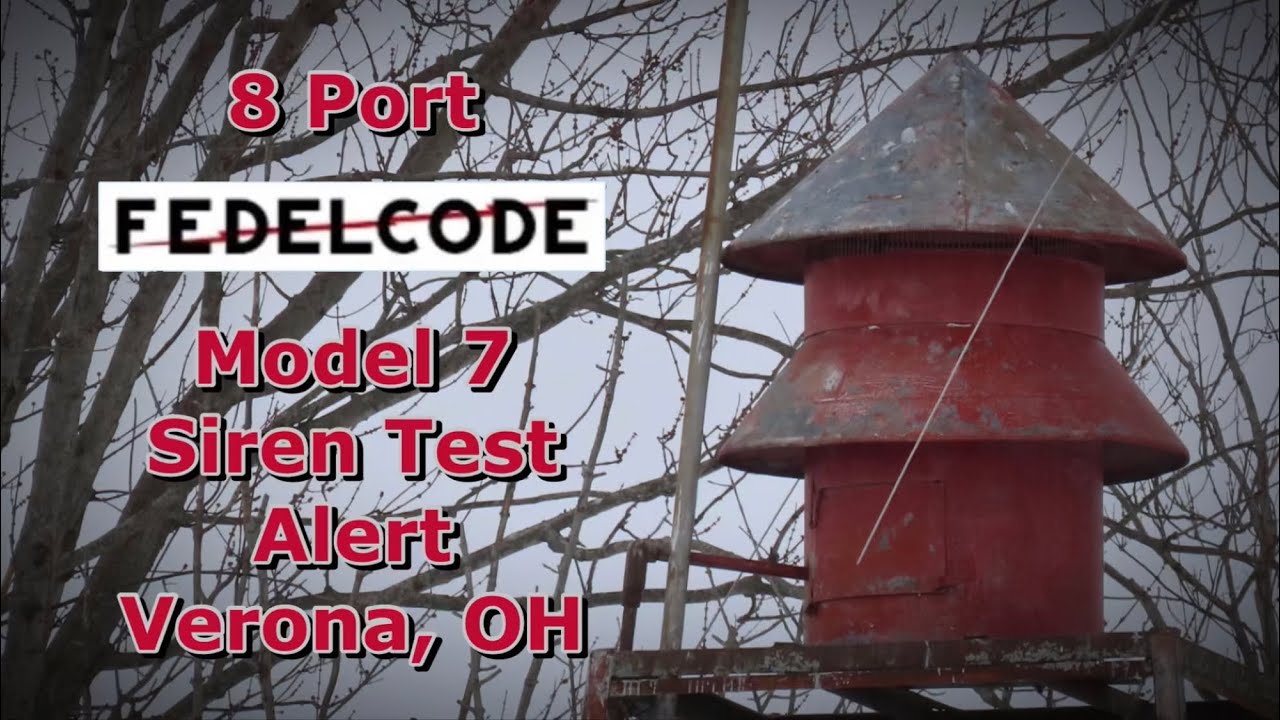 (8 Port) Fedelcode Model 7, Siren Test, Alert, Verona, OH