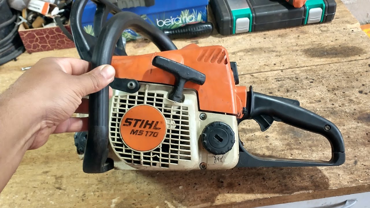 Desmontagem completa da  motosserra Stihl MS170