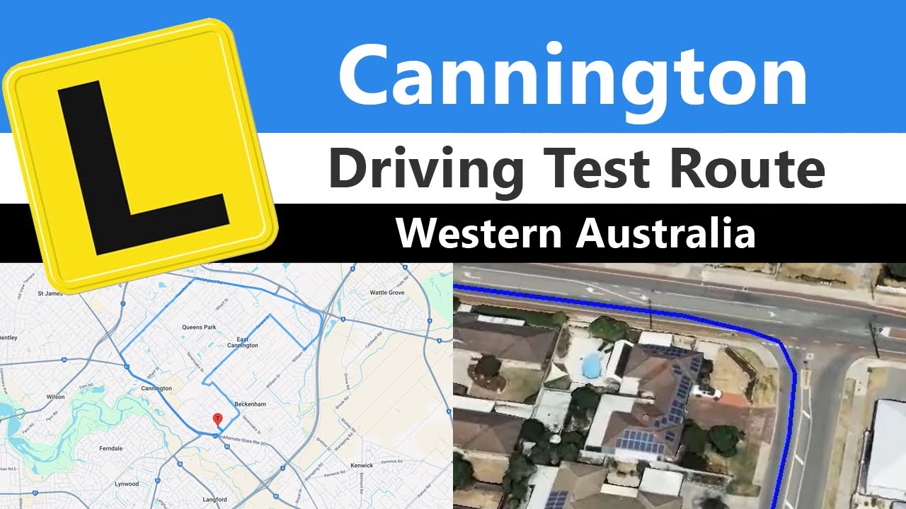 Cannington Driving Test Route, WA &ndash; Sample Route Fly-Through & App Download