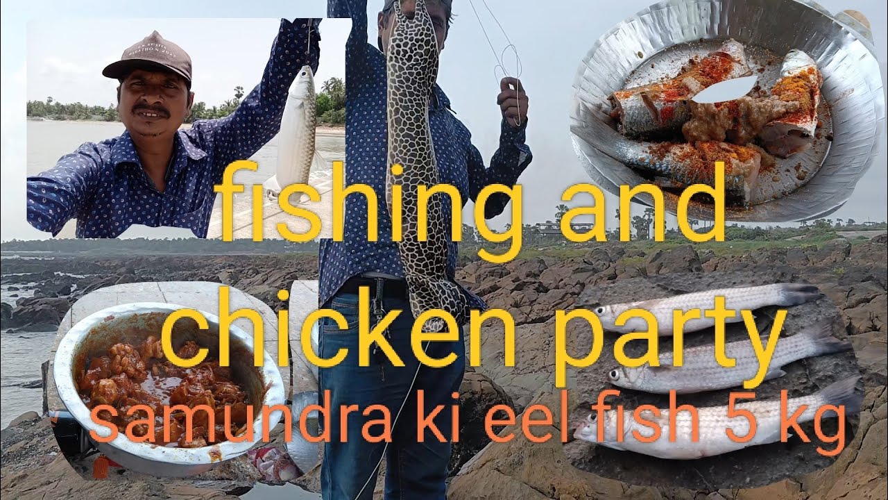 Fishing and chicken party 🎉