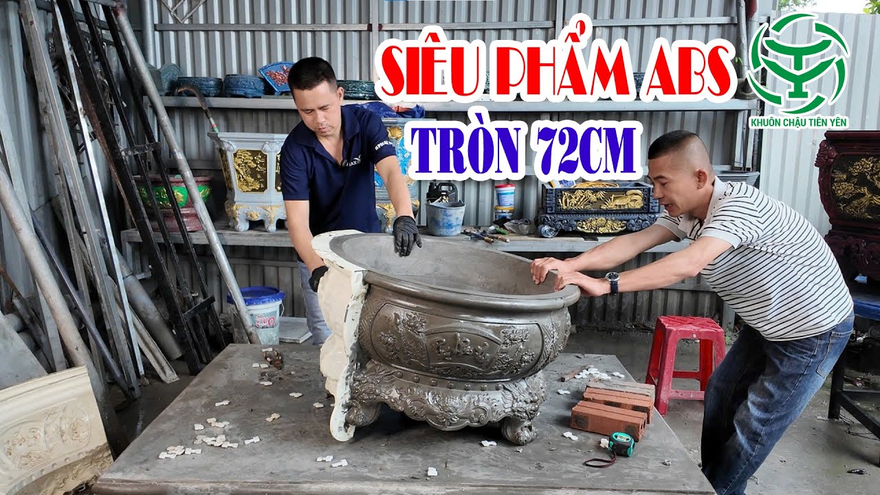 Siêu phẩm khuôn chậu tròn 72cm cuốn thư giá rẻ