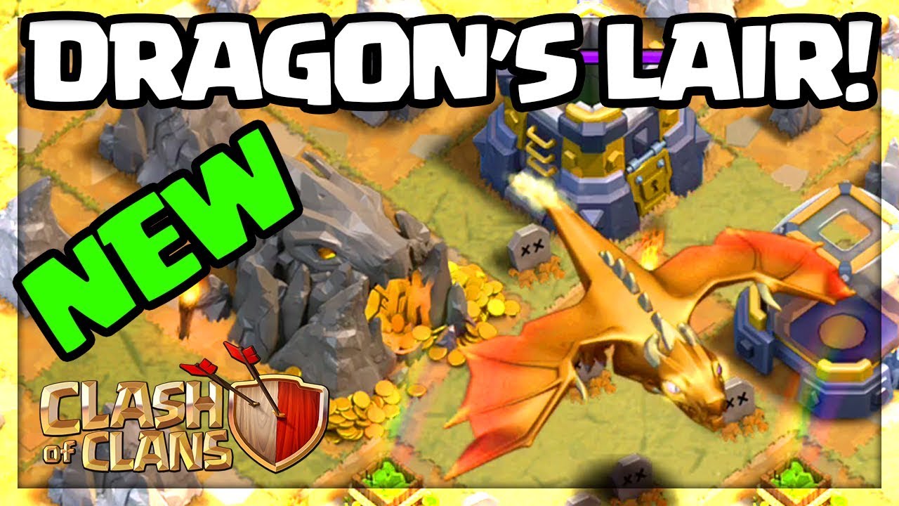 A NEW DRAGON - Clash of Clans UPDATE Gameplay - The DRAGON'S LAIR!