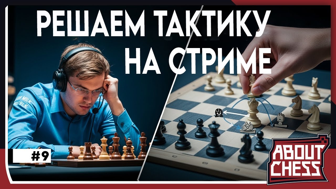 Тренируем Тактику #9 (h) на Lichess.org [RU]. 
#тактика #личесс