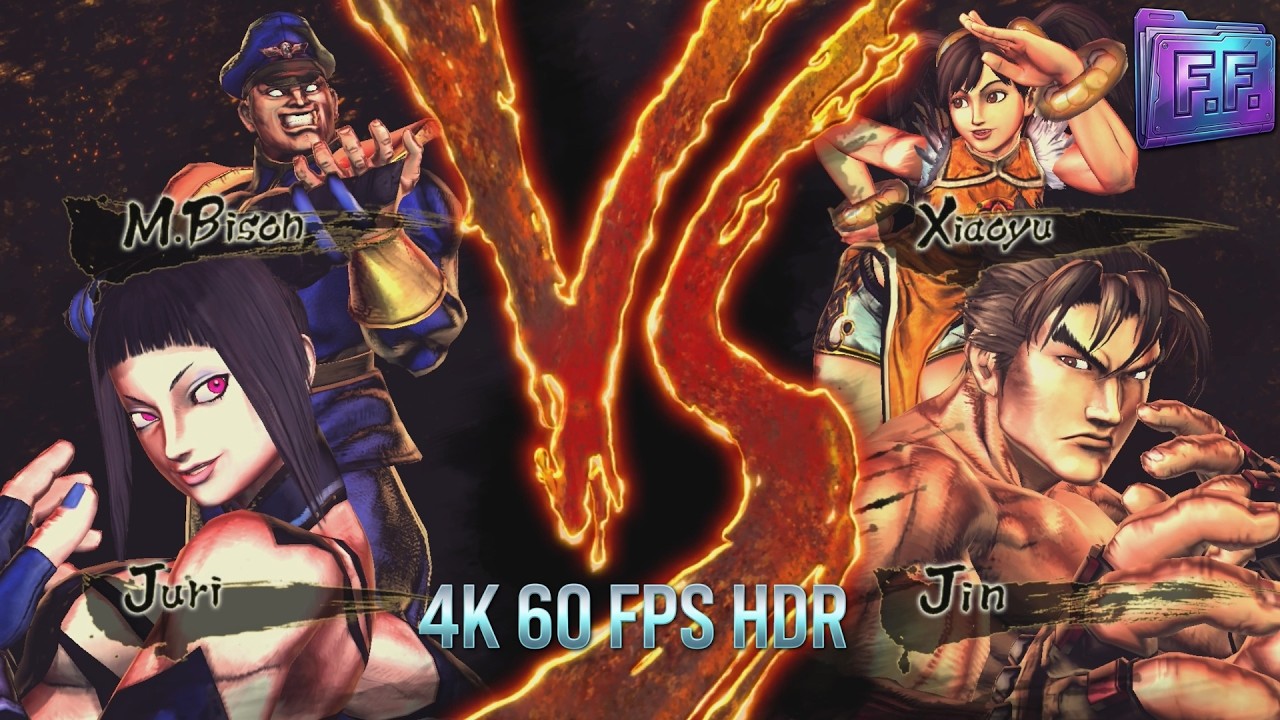 M.BISON & JURI vs XIAOYU & JIN Street Fighter X Tekken 2012 Technical Battle & Unique Archive