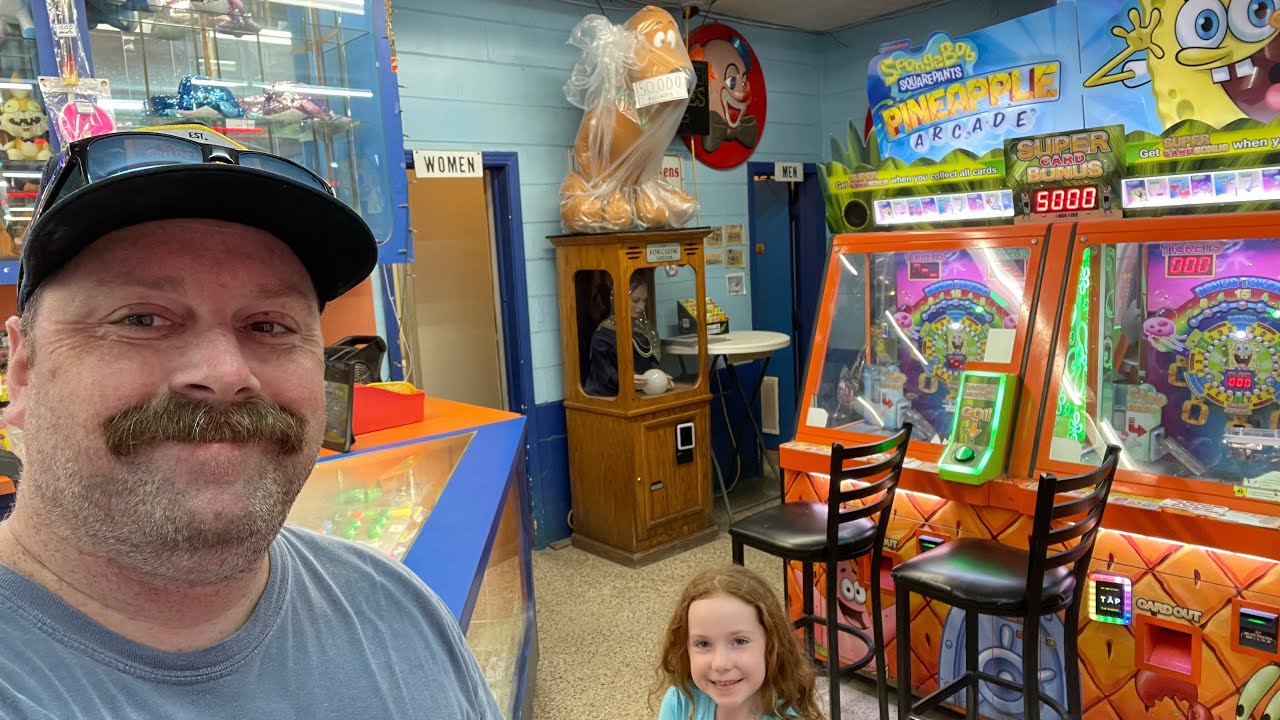 Daytona Beach Boardwalk - inside an old arcade, 2023