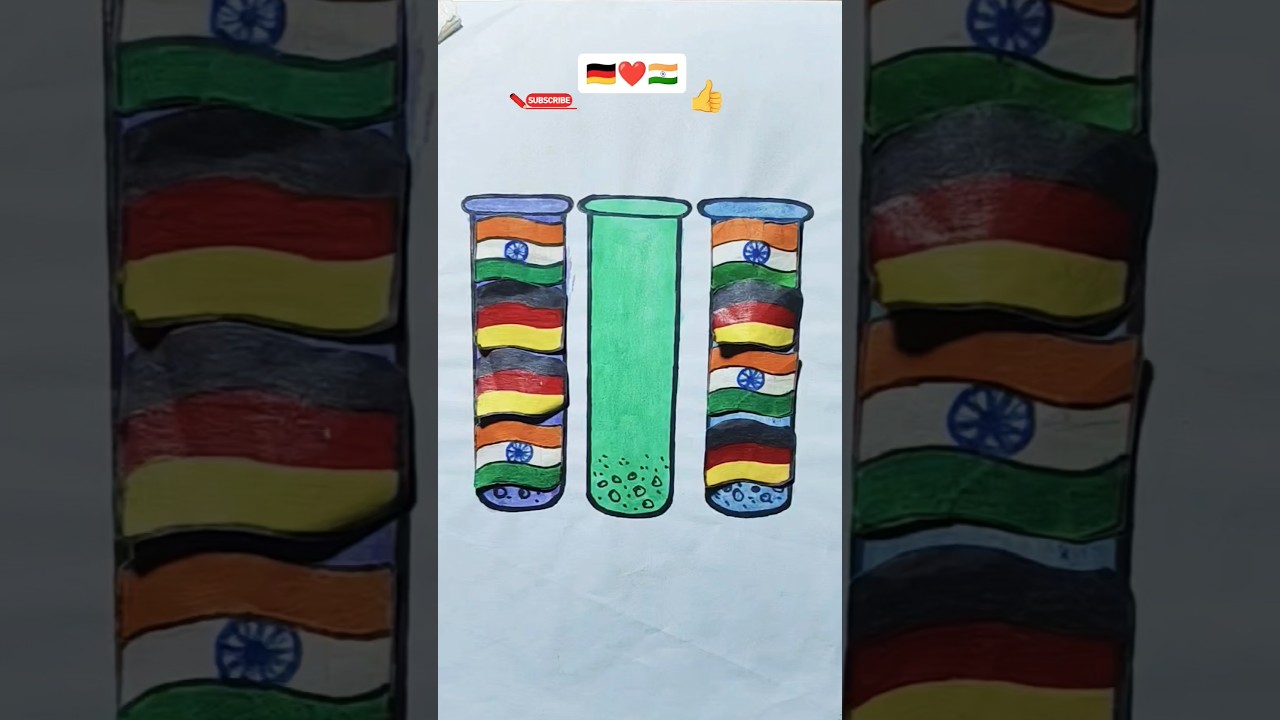 🇩🇪*🇮🇳 Jana Gana Mana || Independence Day Drawing Republic Day #shorts #flagdrawing #art