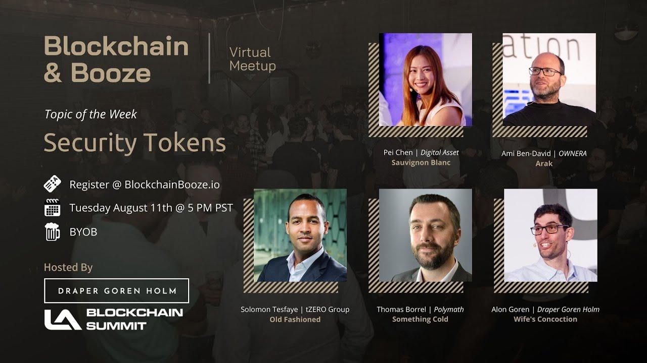 The Future of Security Tokens | Blockchain & Booze