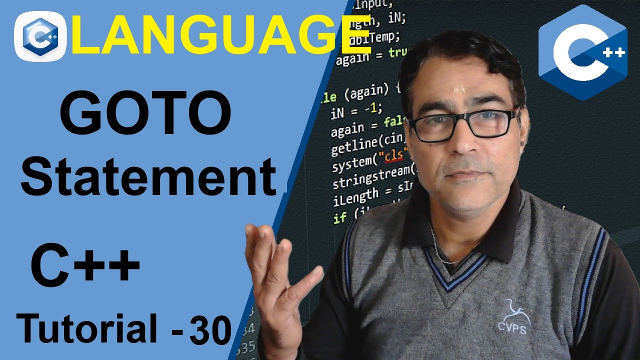 GOTO Statement in C++ Programming | CPP  Tutorial - 30