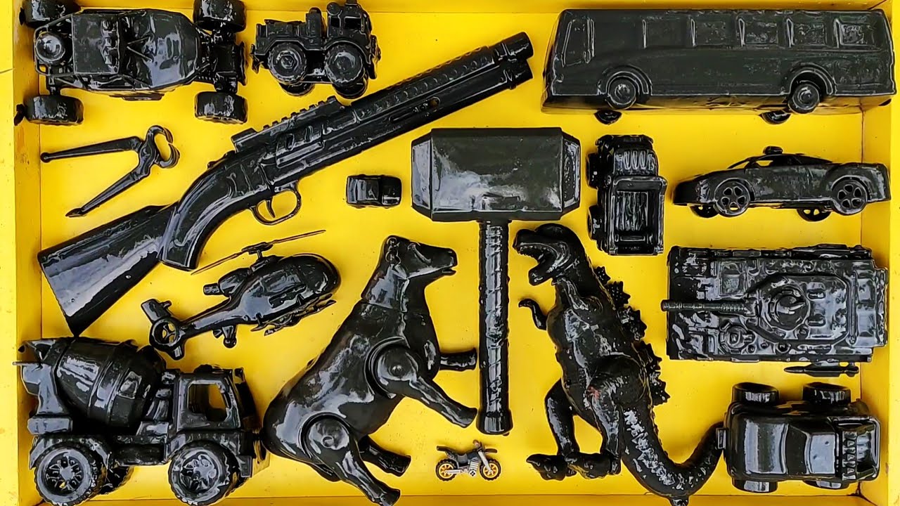 Membersihkan Mainan Mobil Balap, Excavator, Dum Truk,Kereta Api, Truk Monster, Truk Molen, Pesawat