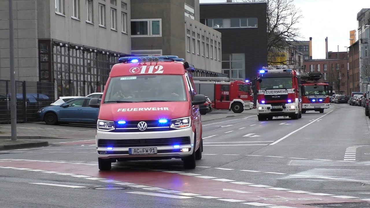 Einsatzfahrten Feuerwehr, Rettungsdienst, Deutsche Rotes Kreuz & Polizei in Aachen
