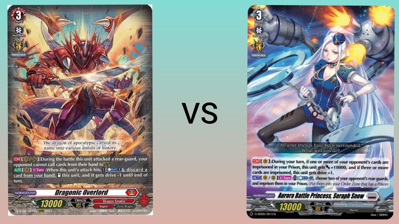 Dragonic Overlord vs Seraph Snow Cardfight!! Vanguard (Overdress) September 23 2021