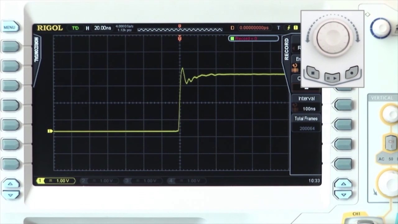 RIGOL Oscilloscope -  Record Specified Frames of Waveform by Saelig